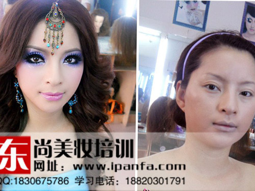 美妆前后